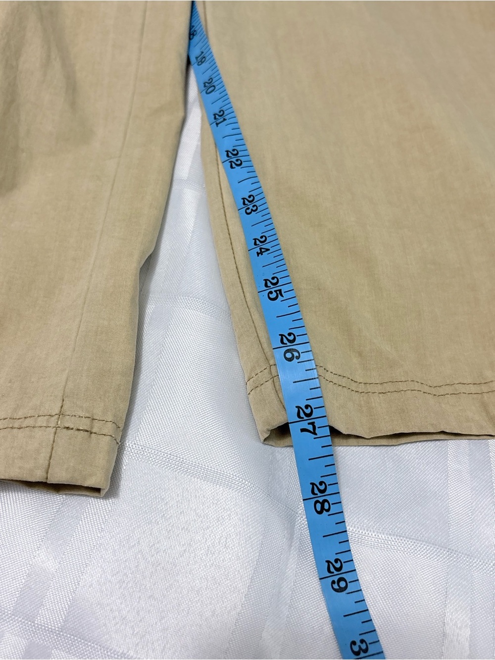 Calvin Klein Relaxed Fit Utility Canvas Cargo Pants Sz 4 100% Cotton in Tan - Picture 11 of 11
